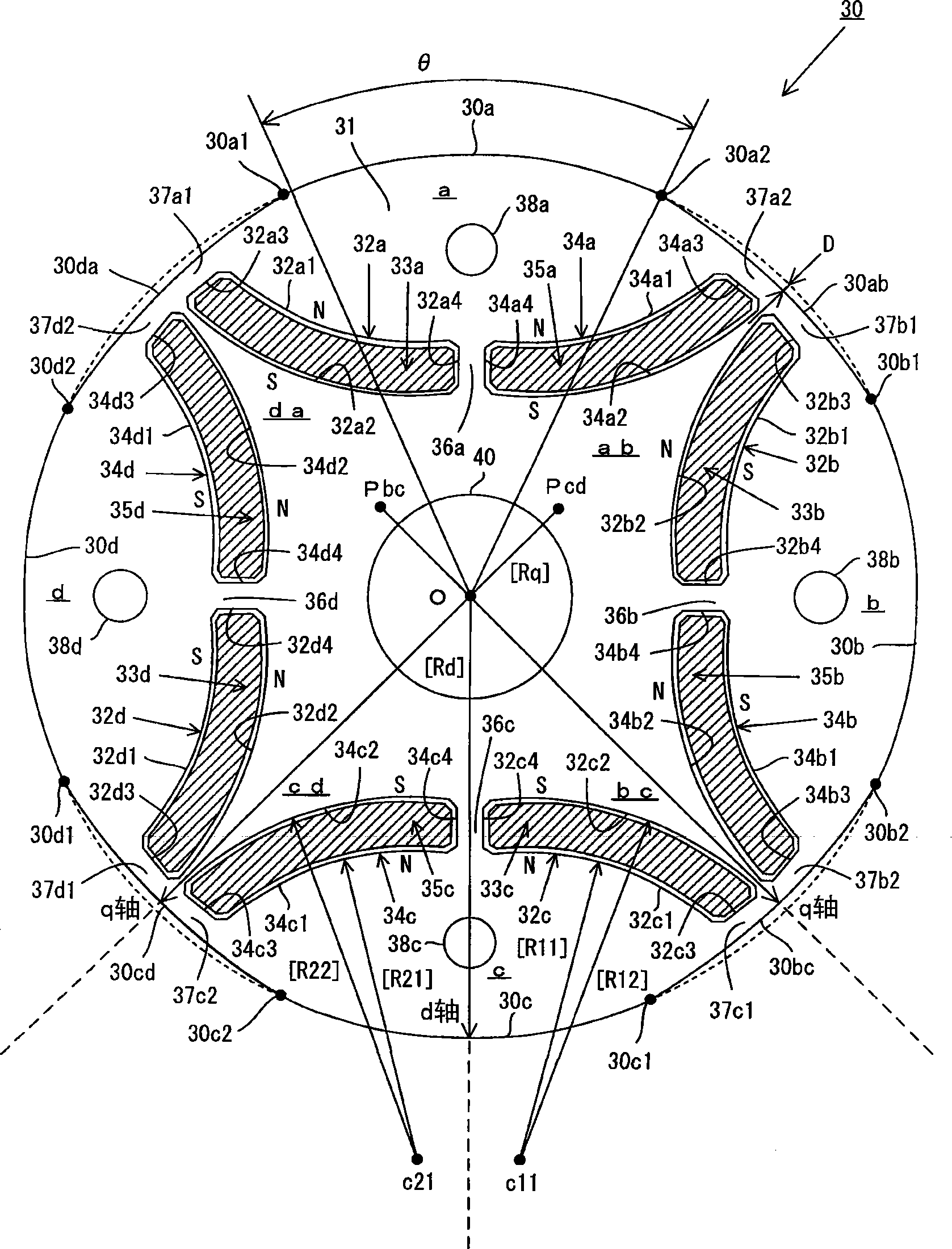 Permanent magnet rotating machine