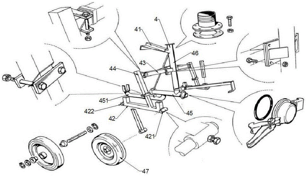 Reel sprinkling irrigation machine