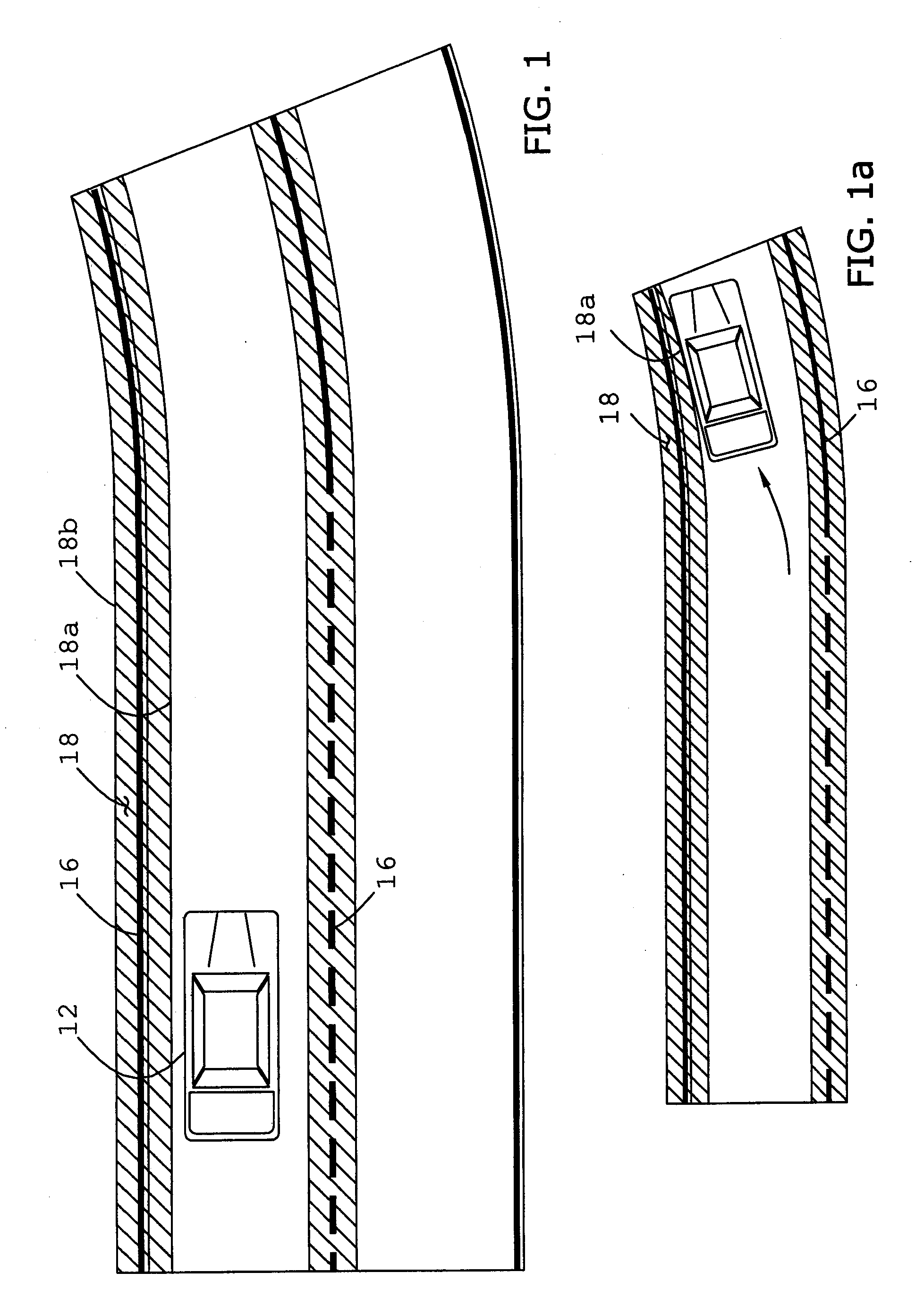 Selectable lane-departure warning system and method