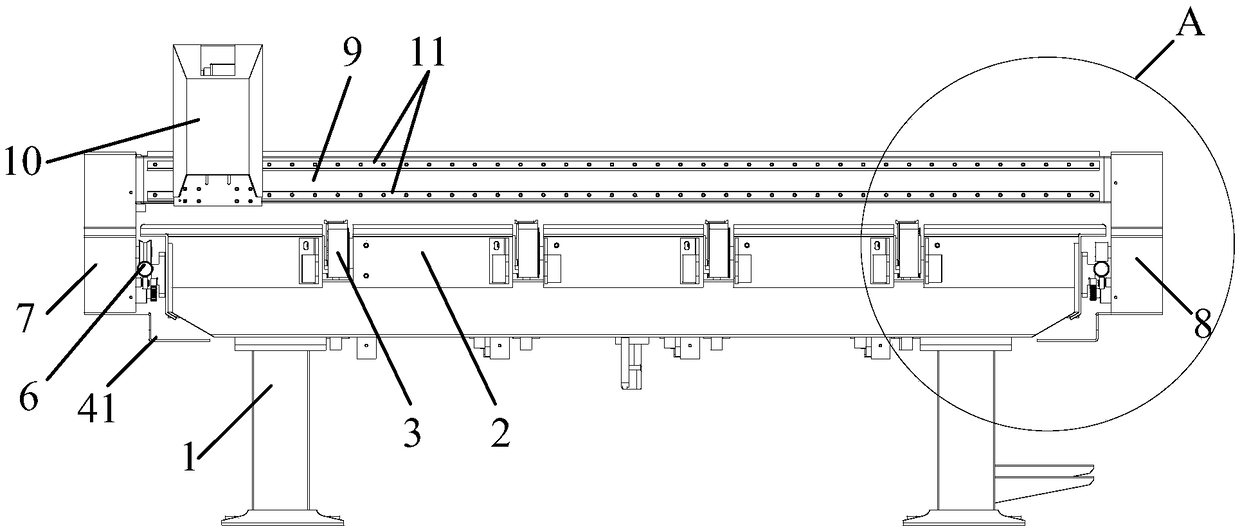 Full-automatic base plate size detection equipment and base plate detection line and detection method of base plate detection line