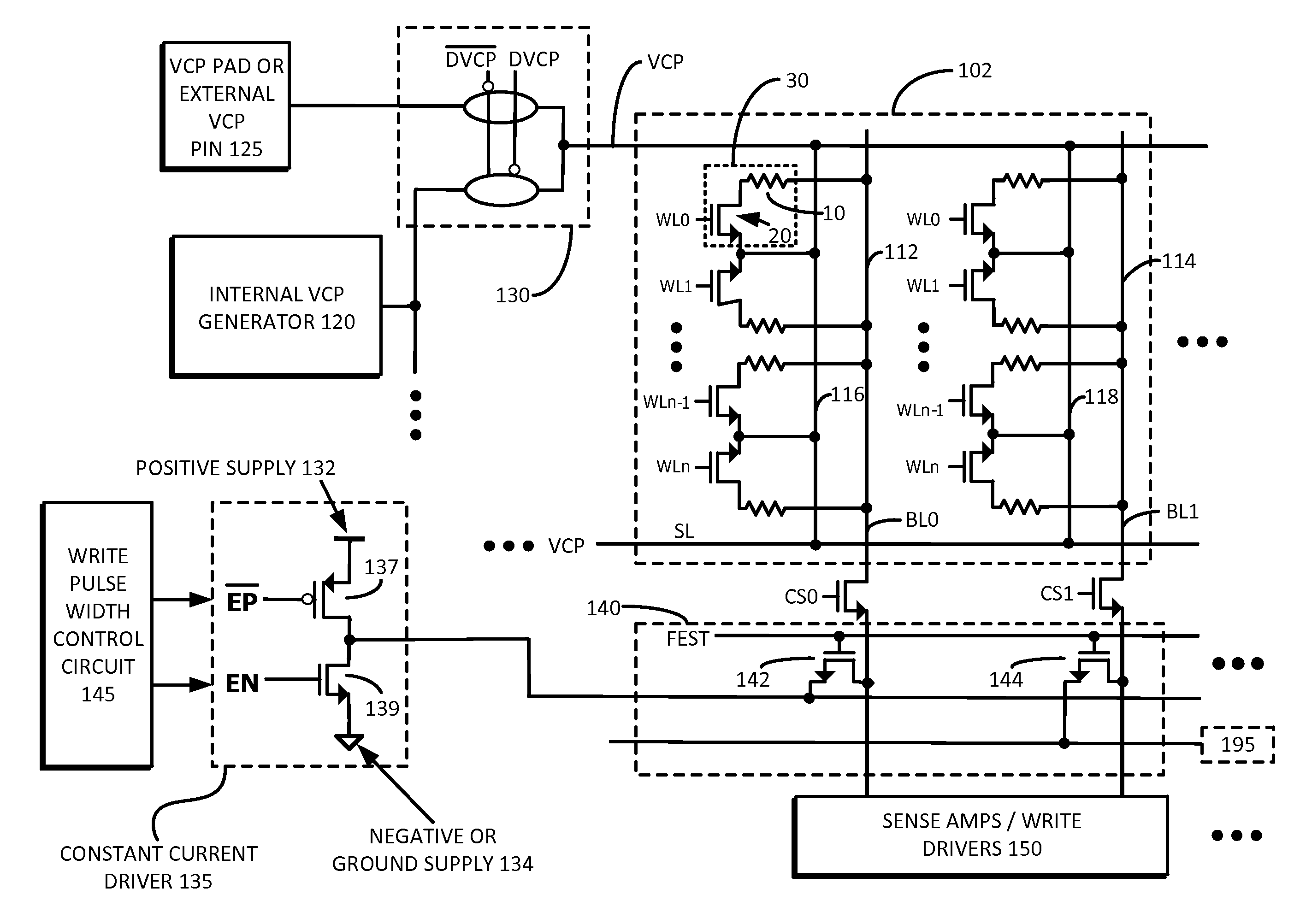 Architecture, system and method for testing resistive type memory