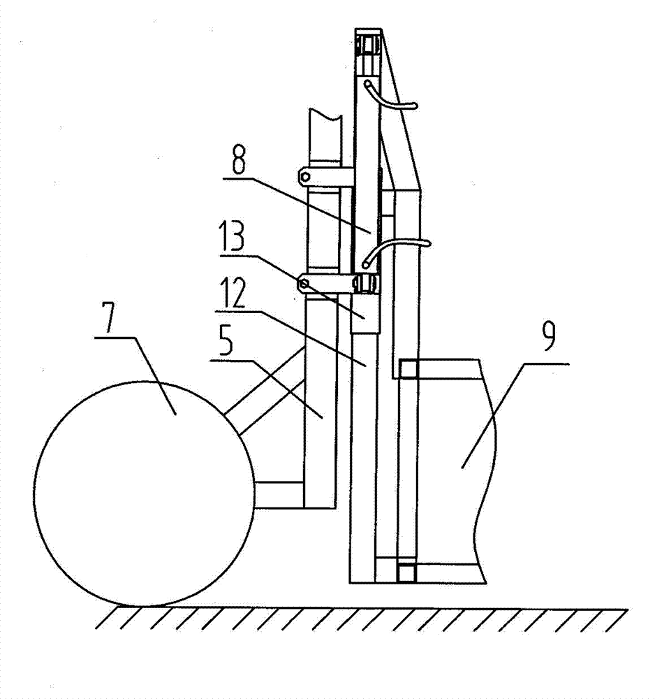 Deflecting tractive cotton harvester