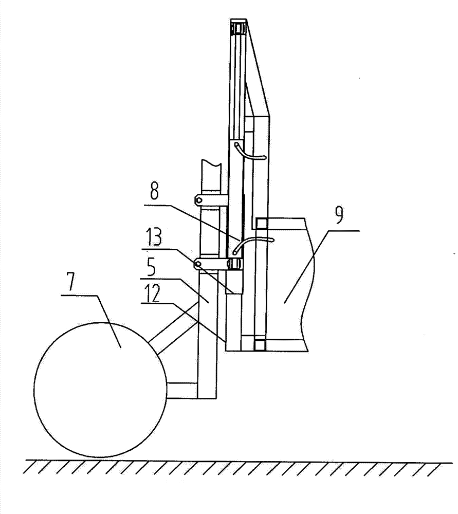 Deflecting tractive cotton harvester