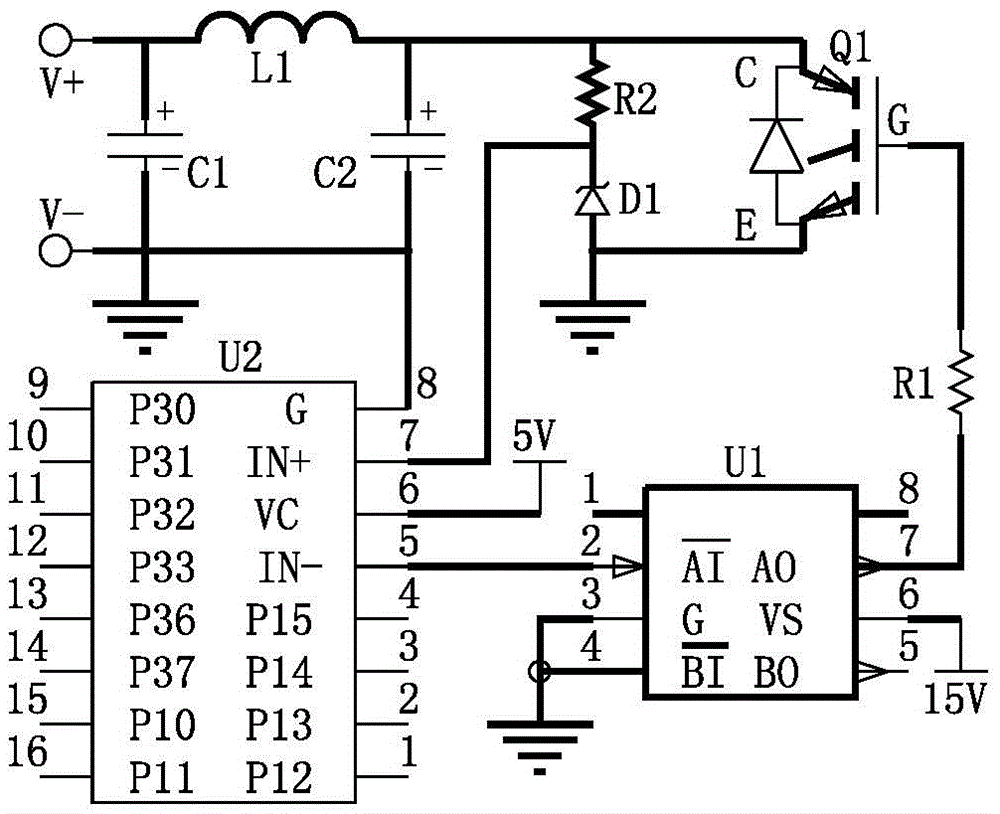 Single-tube-driven electromagnetic heating circuit