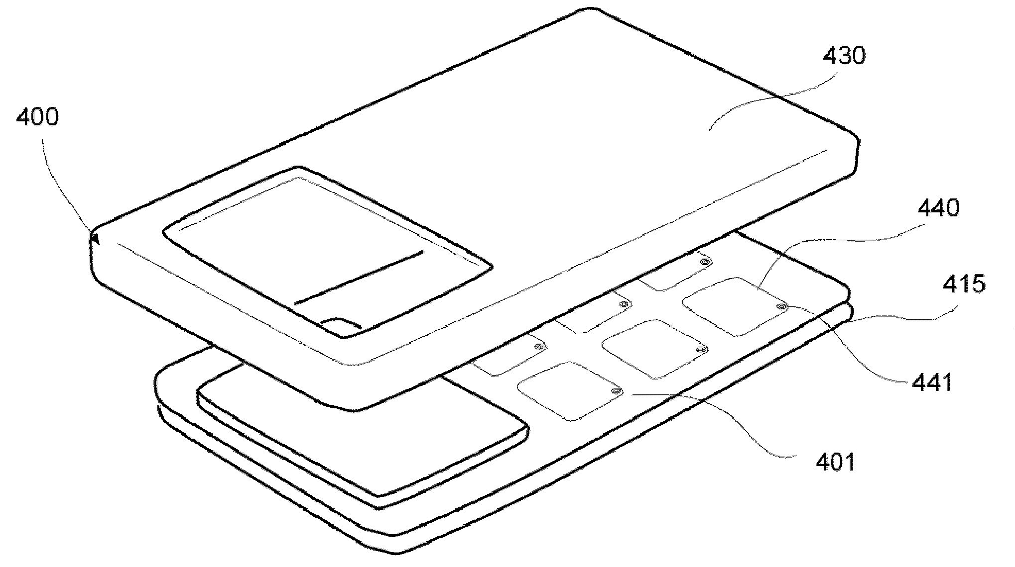 Electronic device housing with integrated user input capability