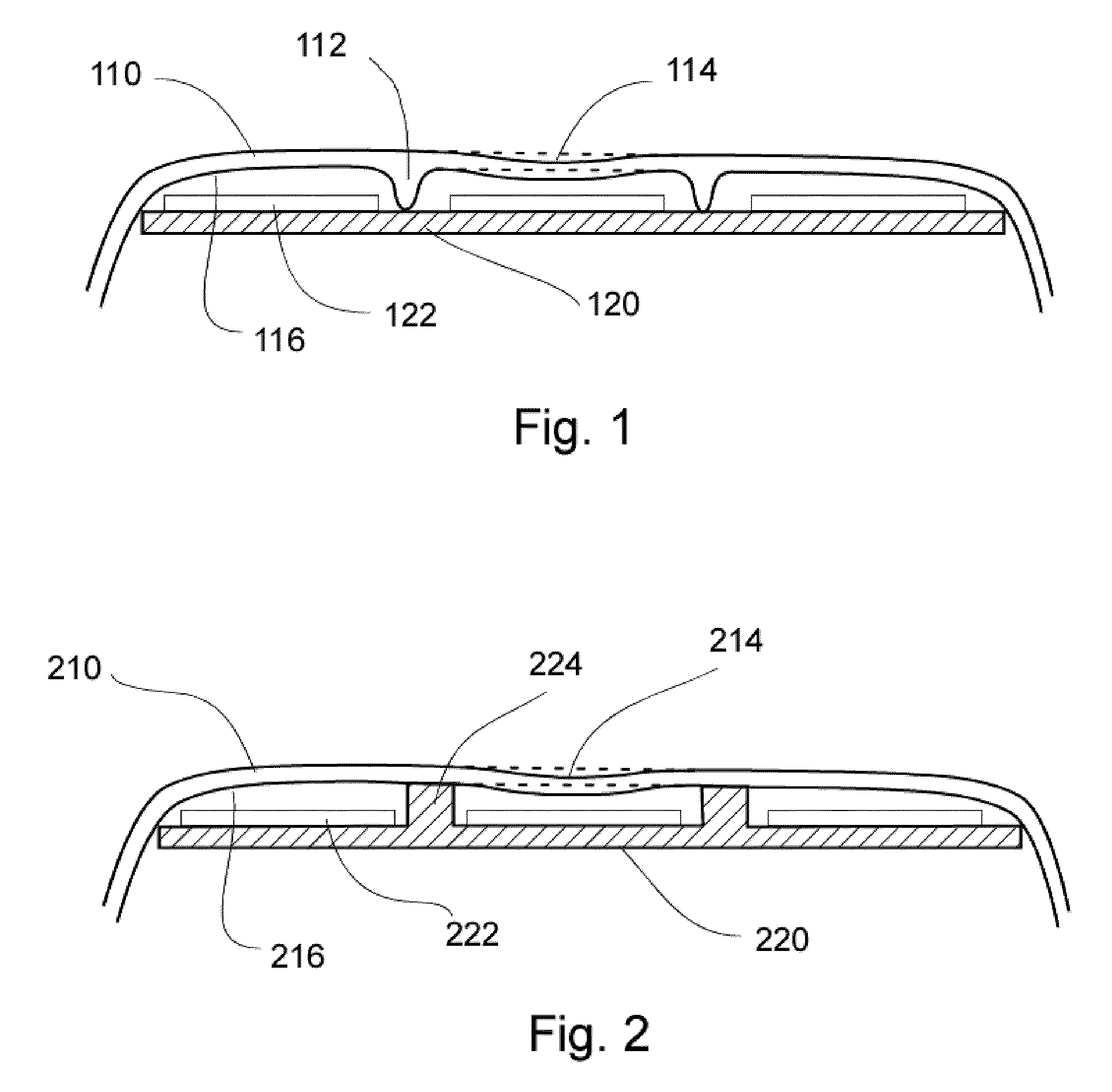 Electronic device housing with integrated user input capability