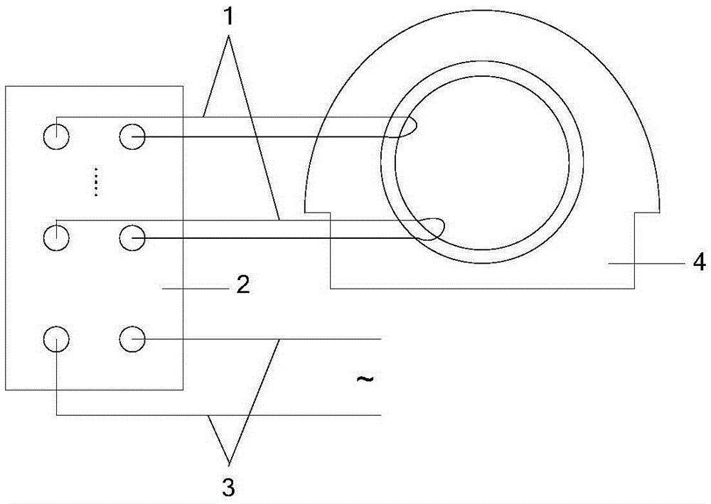 Electric generator iron loss test apparatus and experimental method