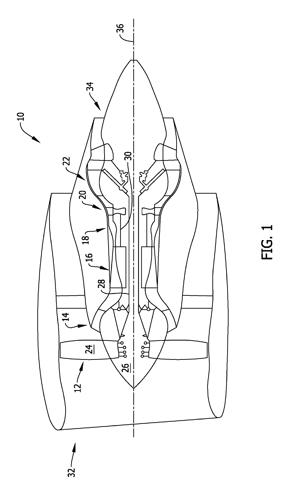 Turbine engine and method of cooling thereof