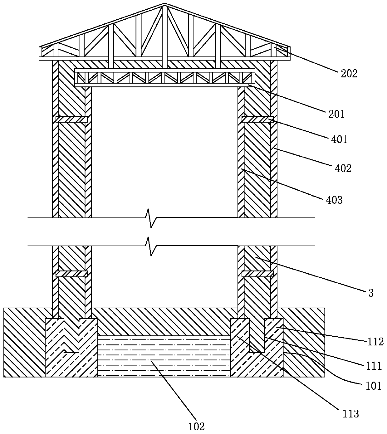 Low-energy-consumption energy-saving building system