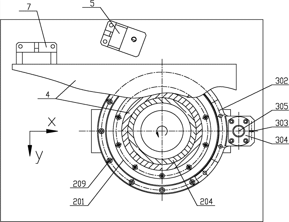 Illumination module movement device