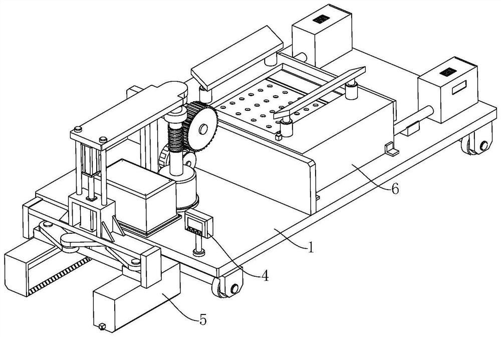 Working method of automatic gravel loading and carrying device for construction site