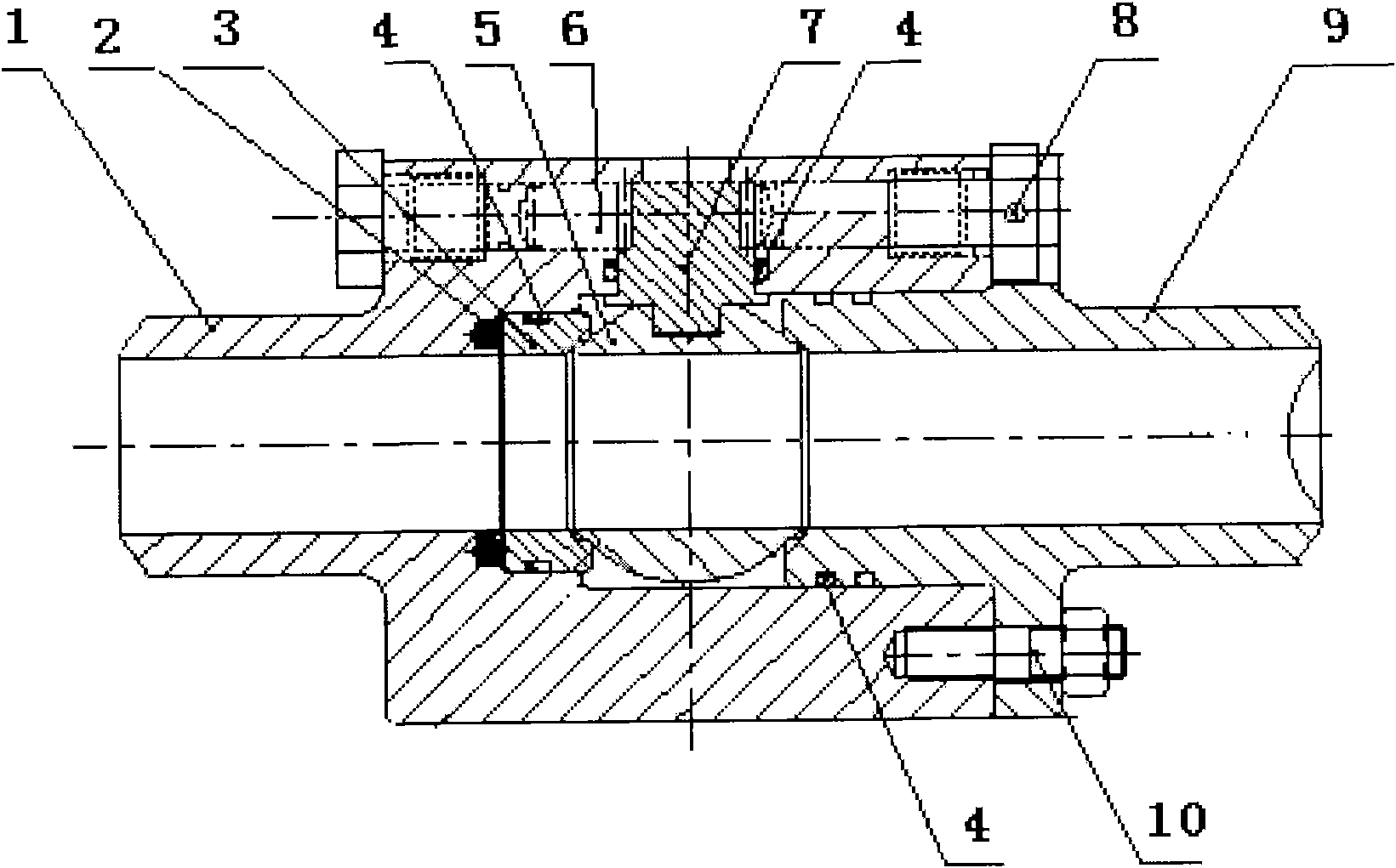 Pretightening sealing ball valve device