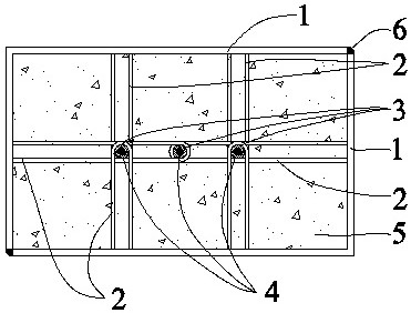 Reinforced constraint type rectangular concrete-filled steel tube column and construction method