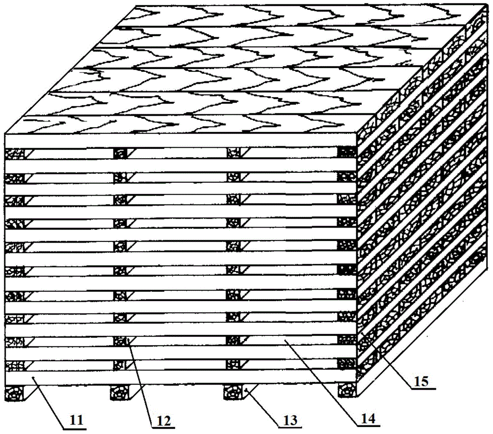 Robinia pseudoacacia sawn timber drying method