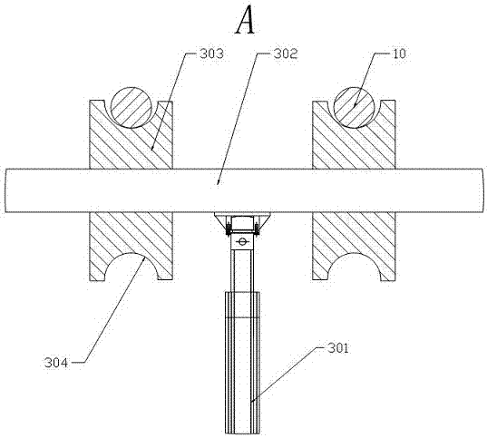 Tunnel secondary lining rebar positioning, laying and ejecting device