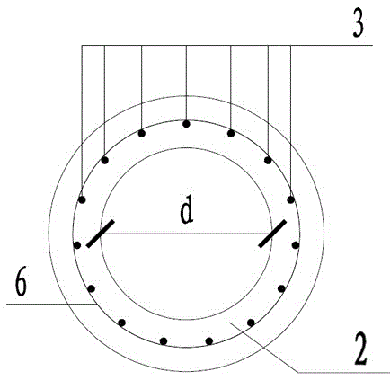 Upper-expansion cement composite pile