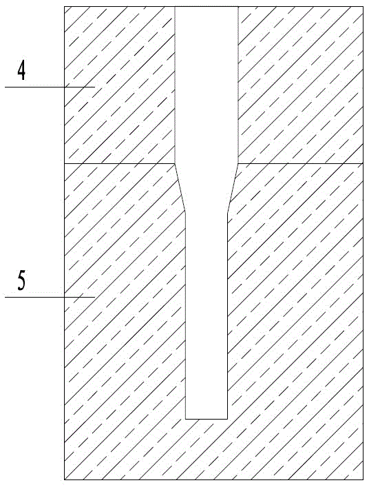 Upper-expansion cement composite pile