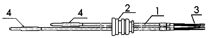 Seal-type cable sheath, manufacturing method thereof and temperature sensor sealing lead-out assembly