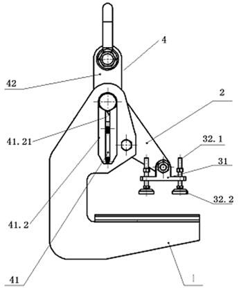 Wind power blade demoulding hoisting fixture and wind power blade demoulding method