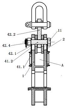 Wind power blade demoulding hoisting fixture and wind power blade demoulding method