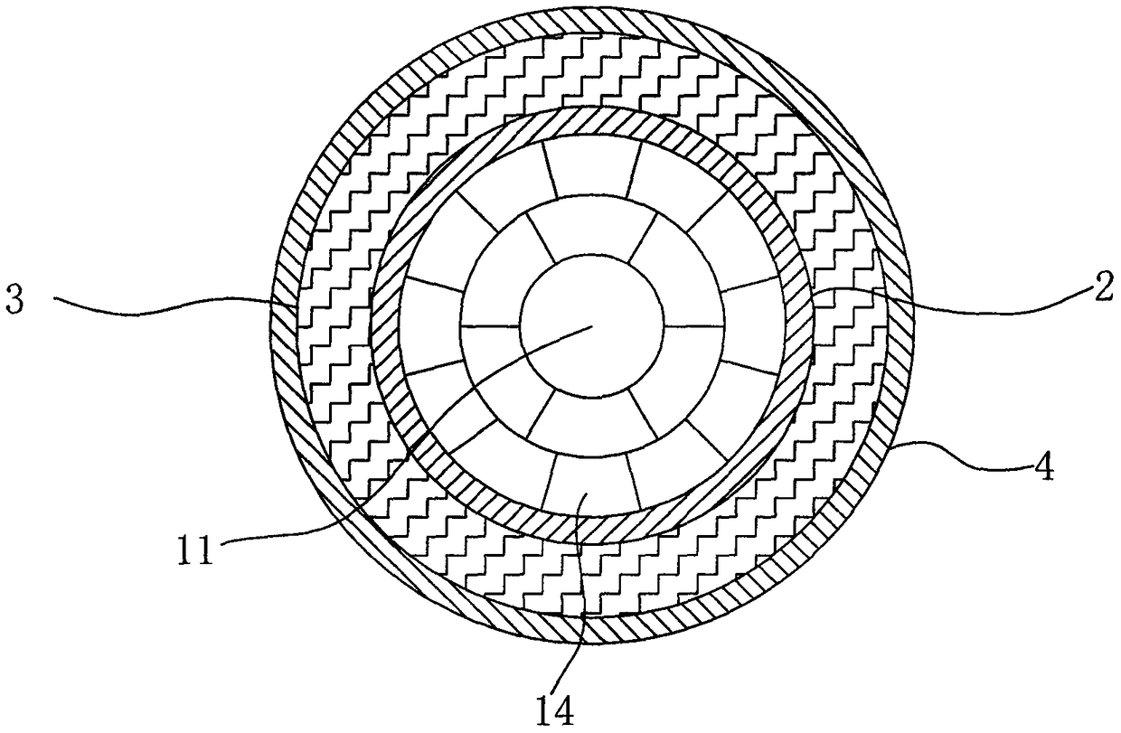 Medium-voltage aluminum alloy overhead insulated cable and preparation method thereof