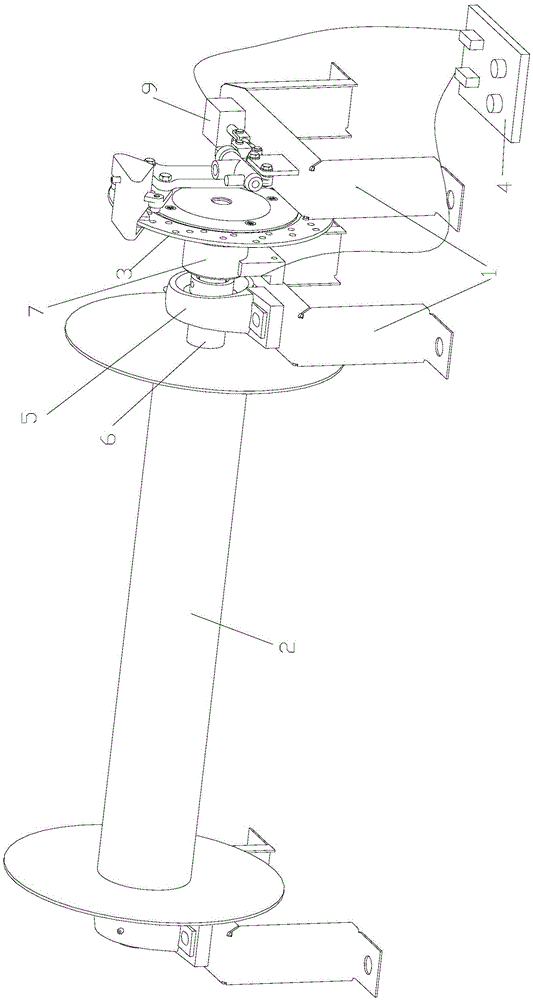 Brake disc type braking system of traction type soil tank experimental platform and braking method of brake disc type braking system