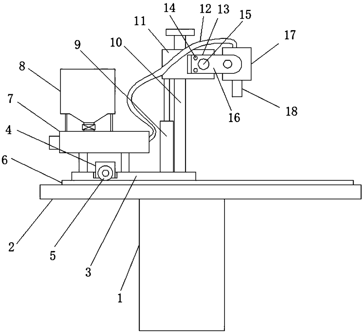 Pouring mechanical arm