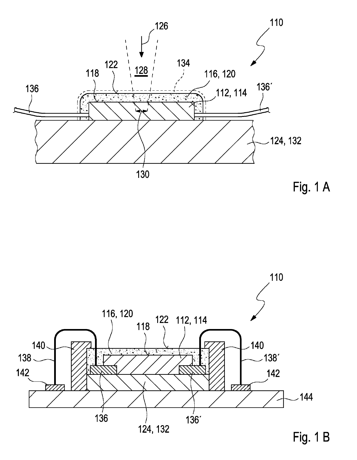 Optical sensor and detector for an optical detection