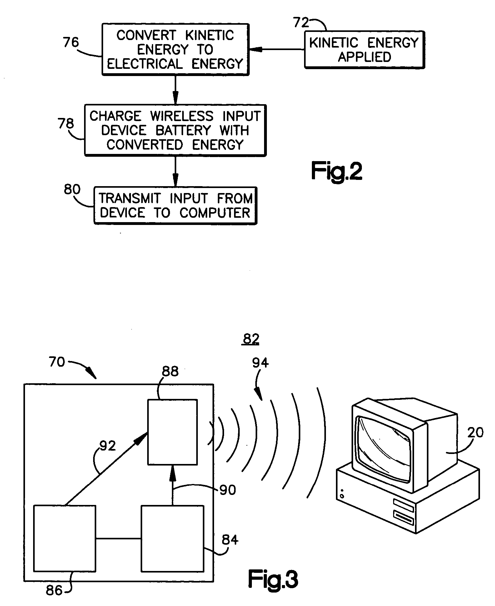 Kinetic energy utilizing input device