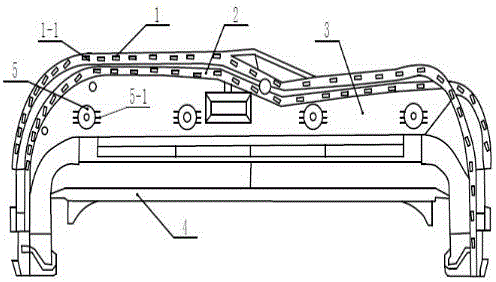 Panorama electric sunroof front beam