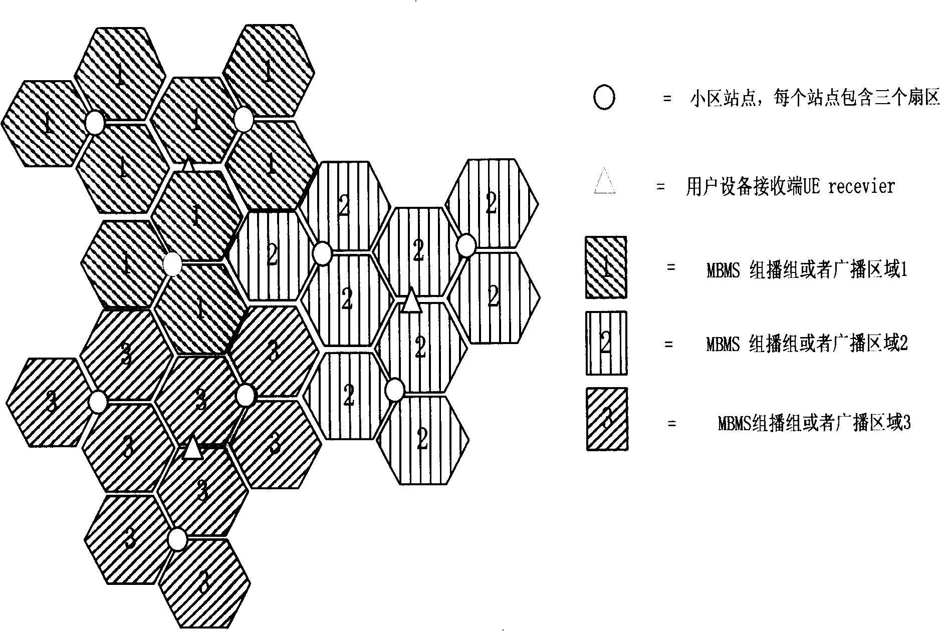 An inter-frequency networking method for providing multicast broadcast and multicast service