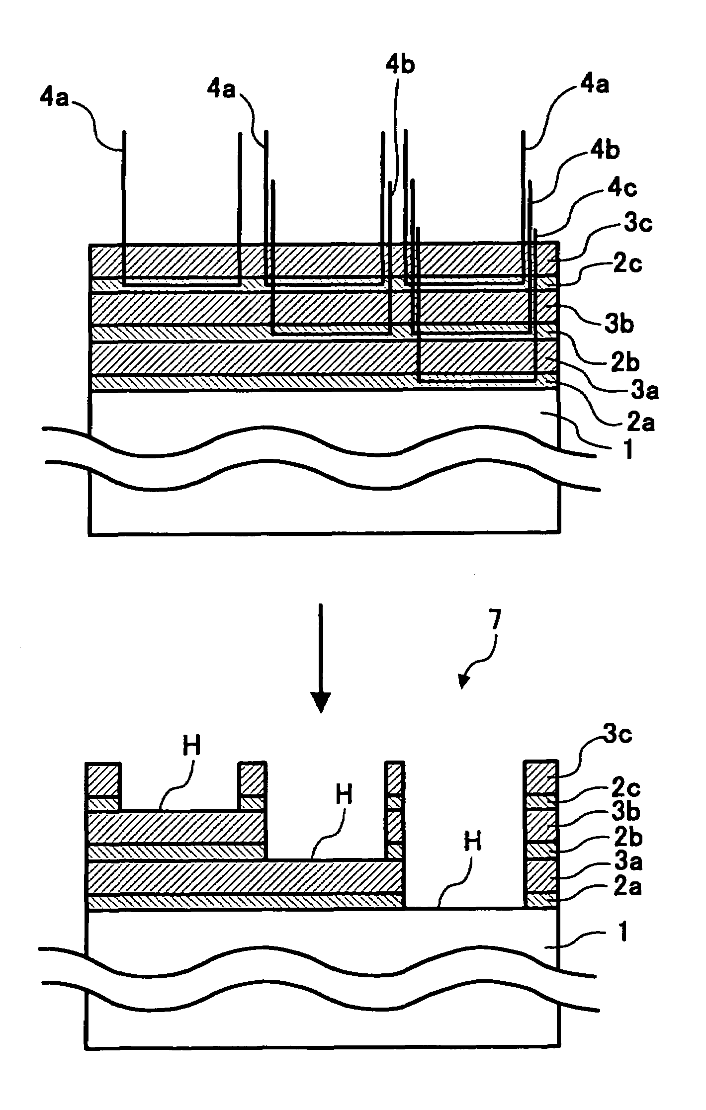 Method and apparatus for processing three-dimensional structure, method for producing three-dimensional shape product and three-dimensional structure