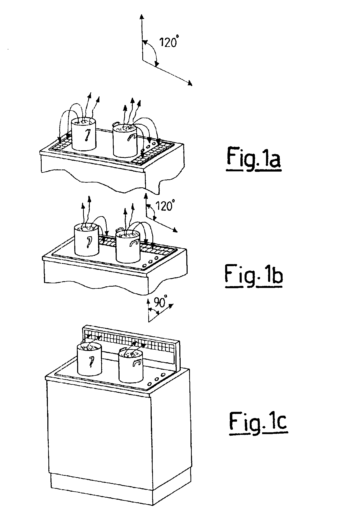 Built-in aspirating hood