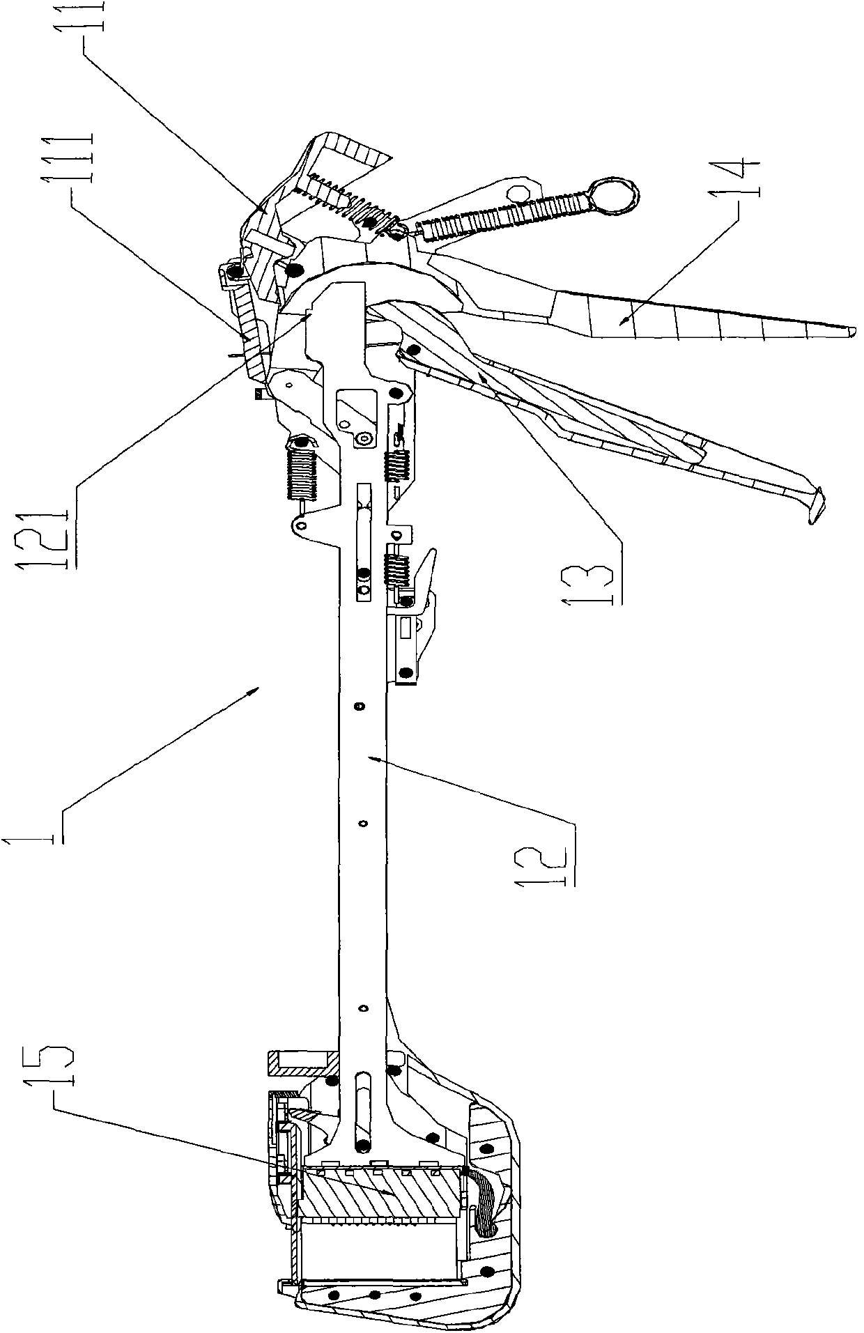 A stapler with firing locking device