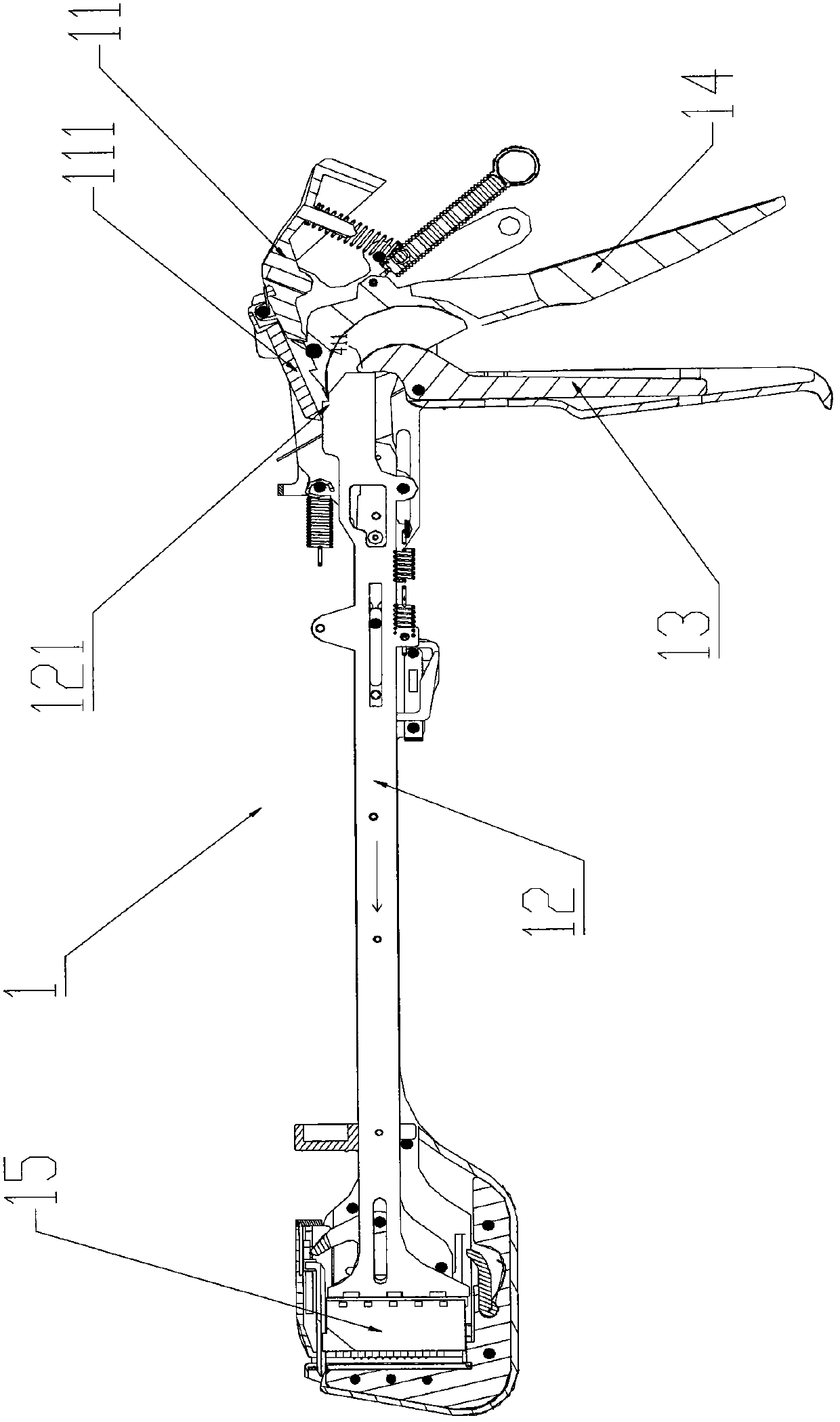 A stapler with firing locking device