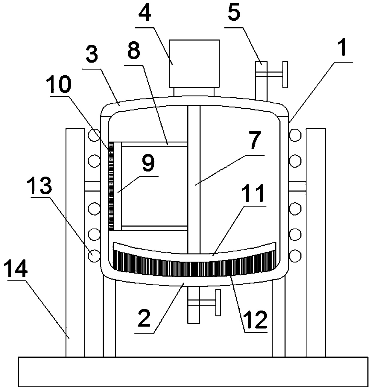 Tank body used for storing printing ink