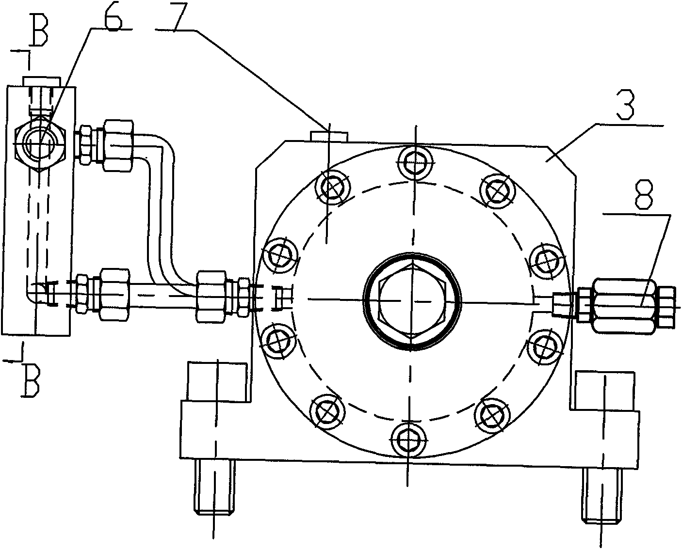 Internal recycle balance pressure oil cylinder