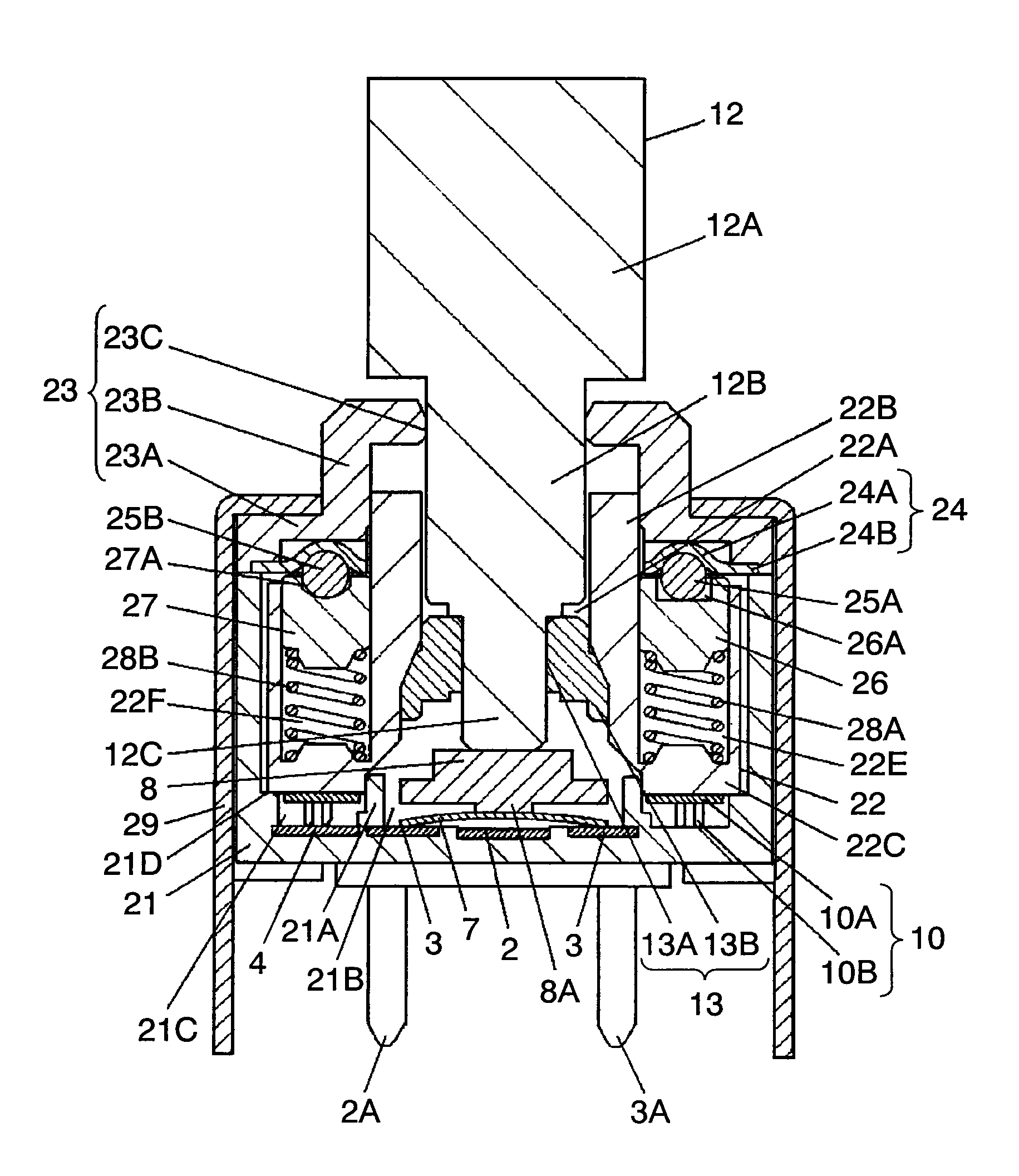 Rotary clicking electronic component