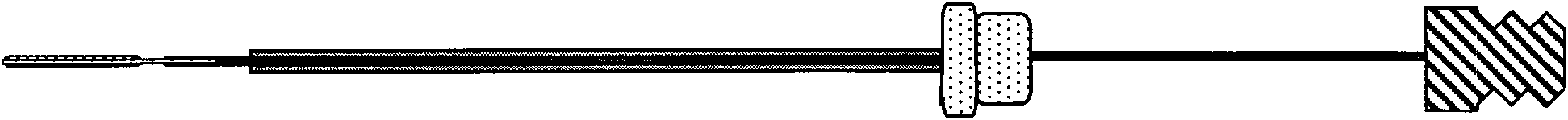 Extraction head detachable type solid phase micro extraction probe and preparation method thereof