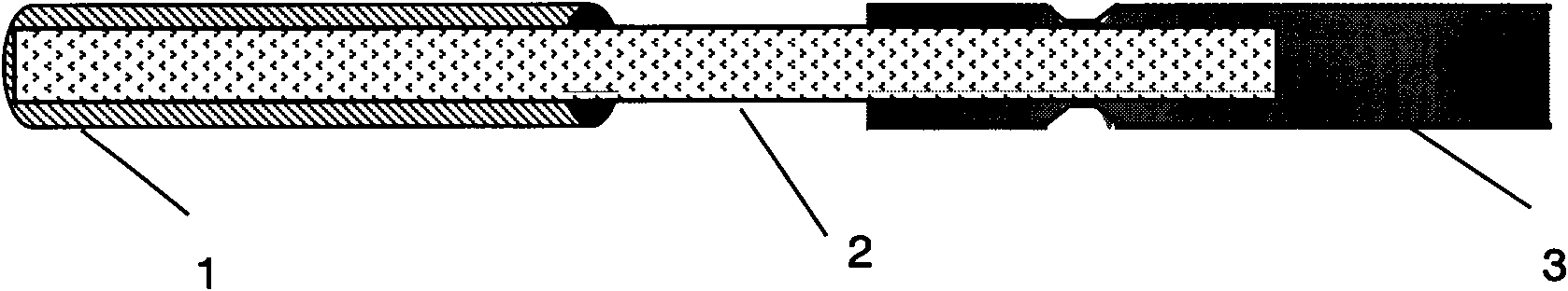 Extraction head detachable type solid phase micro extraction probe and preparation method thereof