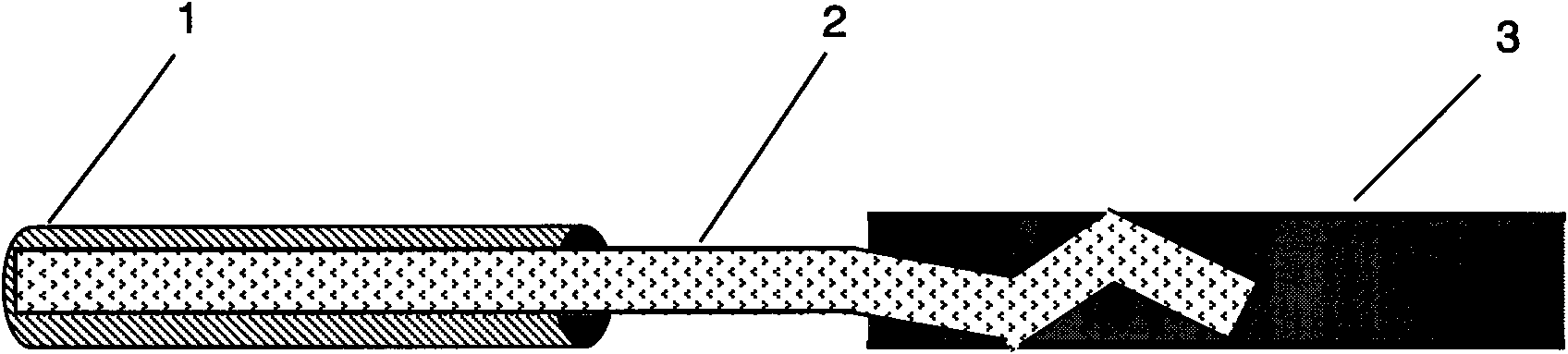 Extraction head detachable type solid phase micro extraction probe and preparation method thereof