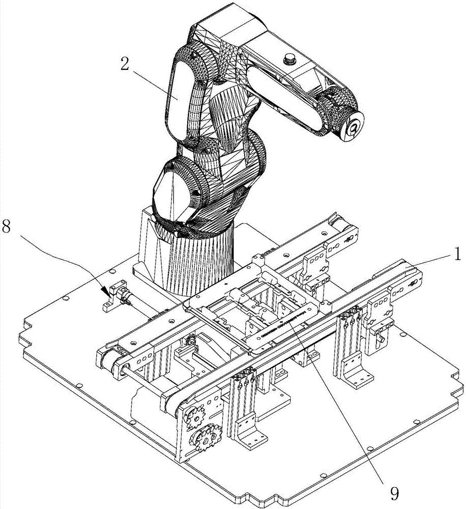 Mobile phone antenna feed point position and rear cover assembling mechanism