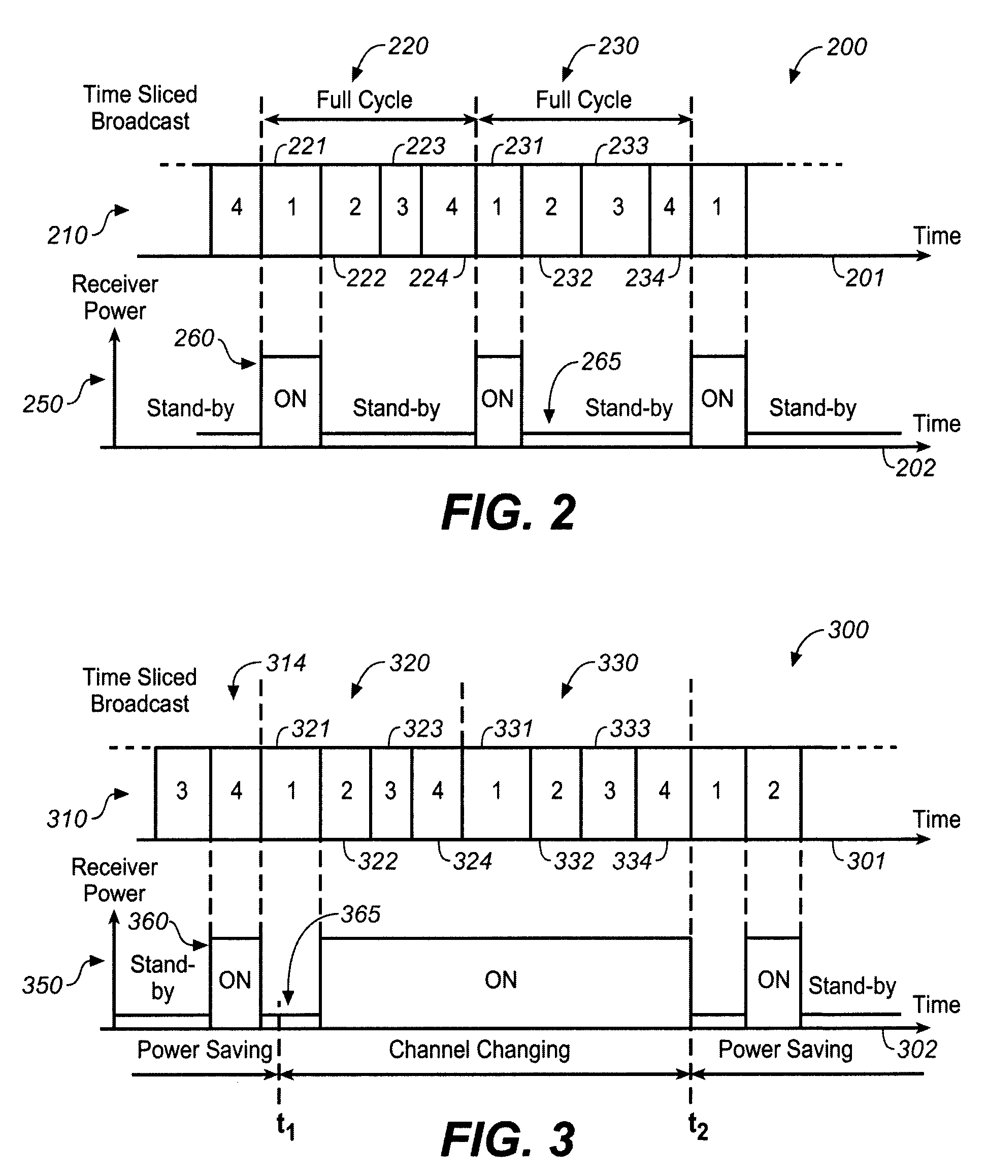 Changing channels in a digital broadcast system