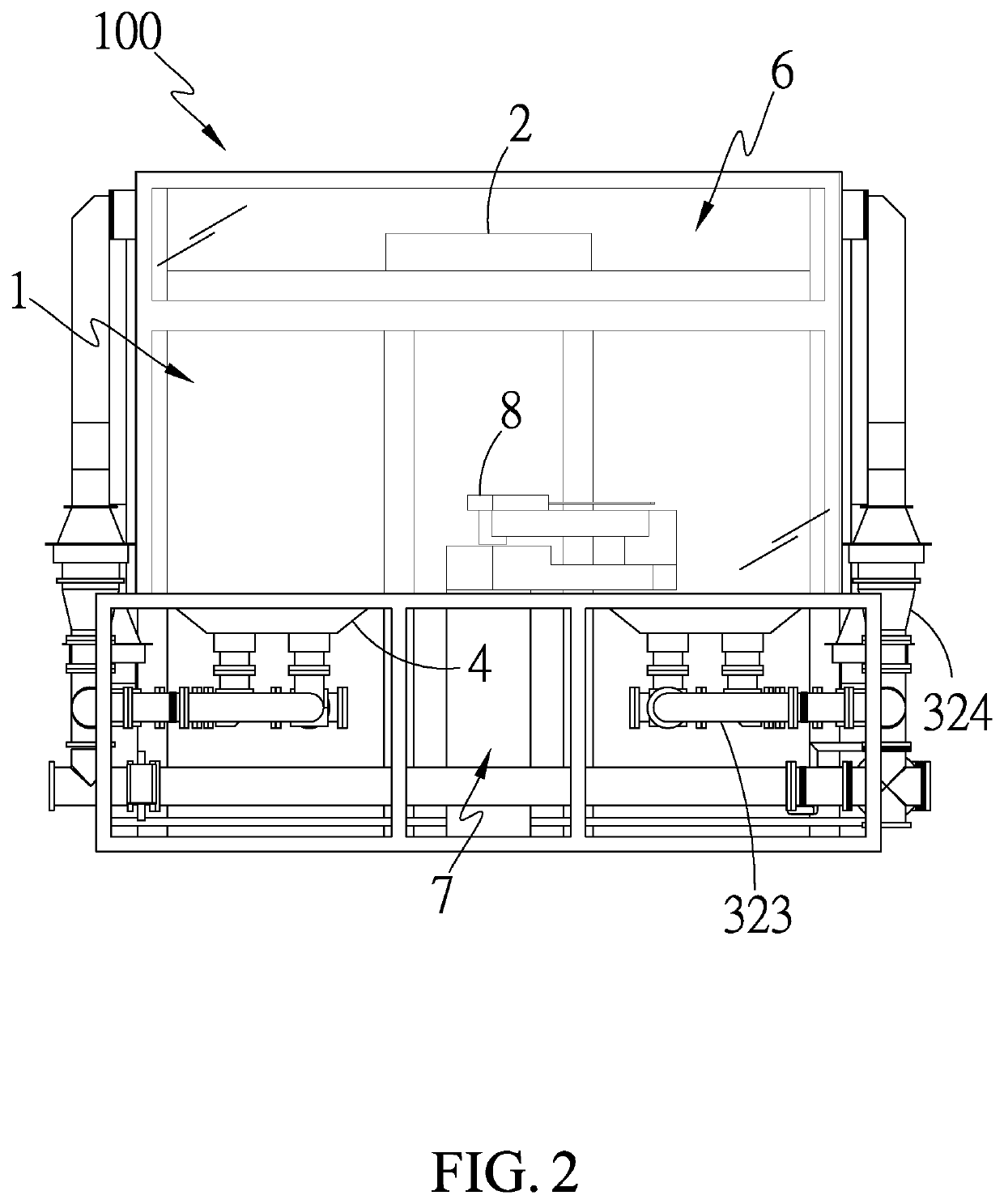 Gas circulation structure of equipment front end module (EFEM)