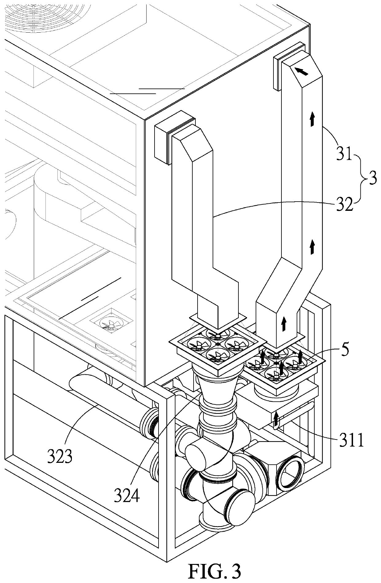 Gas circulation structure of equipment front end module (EFEM)