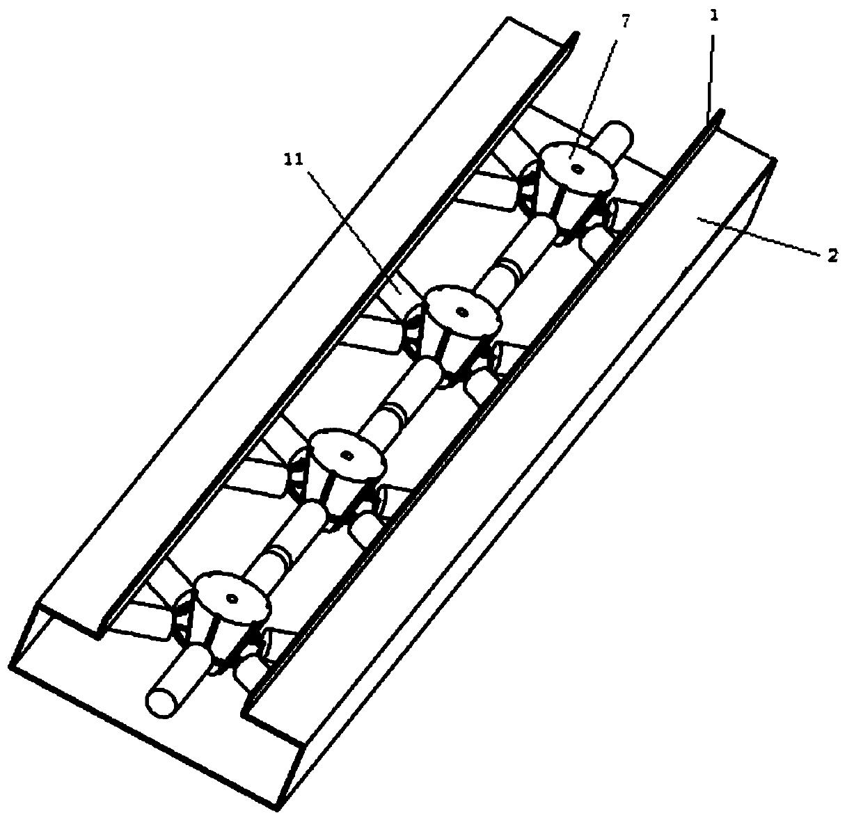 Speed bump power generation device and working method