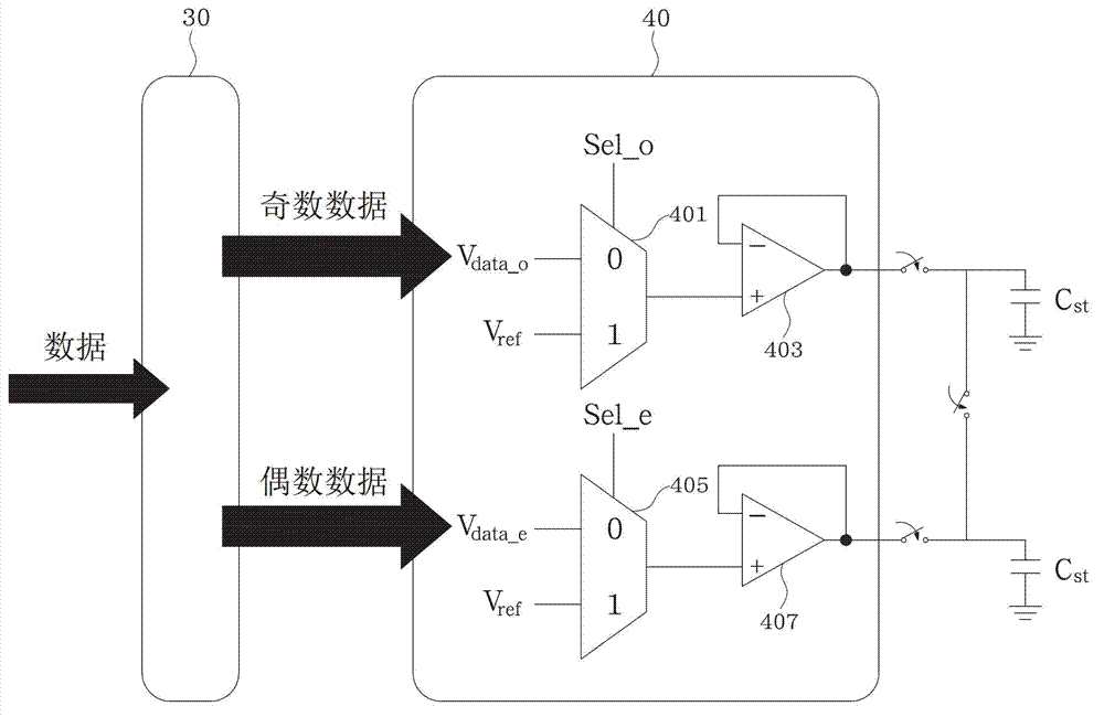 Drive circuit for OLED (Organic Light Emitting Diode) panel