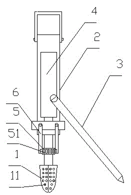 Kudzuvine root digging device