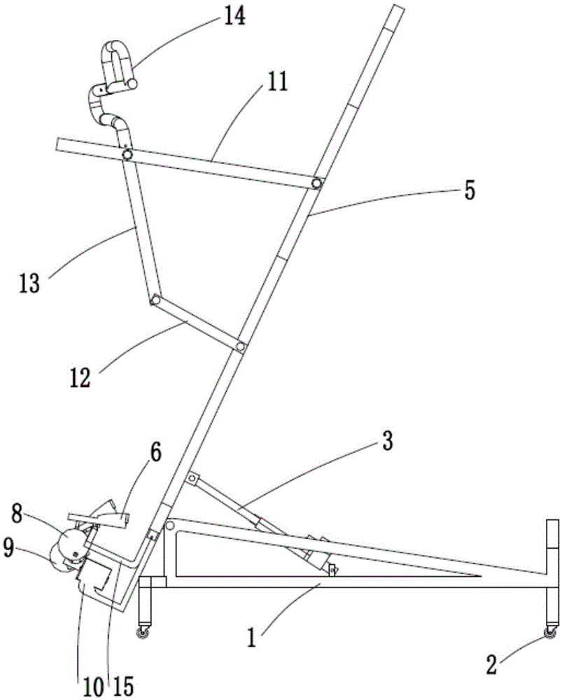 Standing bed with armrest mechanism and ankle joint training function