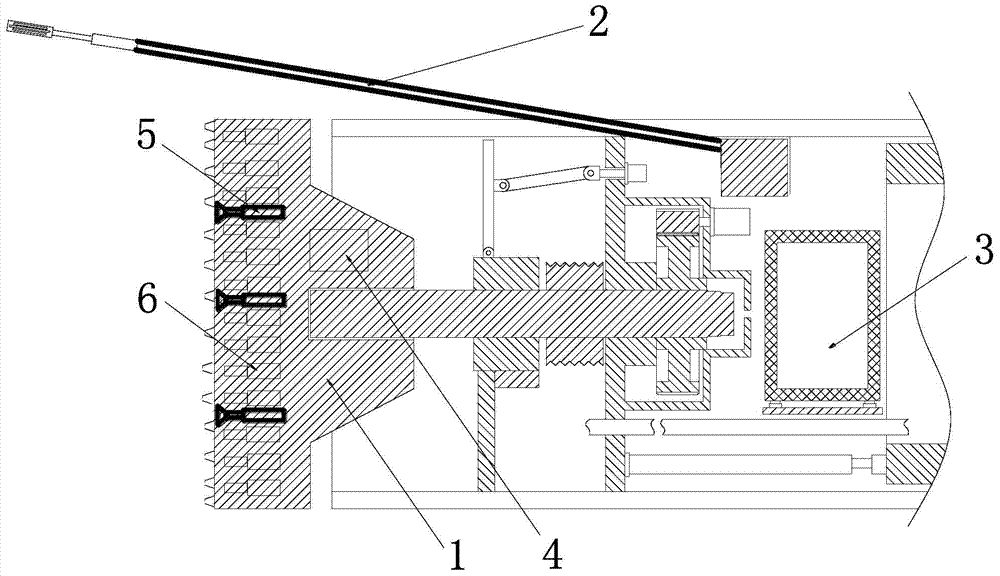 Carrying device of three advance geology forecasting instruments on TBM (Tunnel Boring Machine)